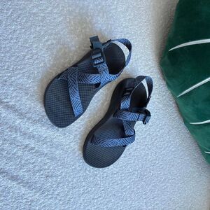 Chaco Women's Black and Blue Sandals
